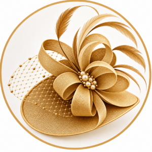Home gold fascinators for coffee & connect